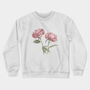 Pink Peonies Crewneck Sweatshirt